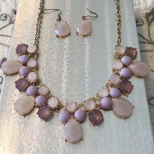Lavender Necklace and earring set